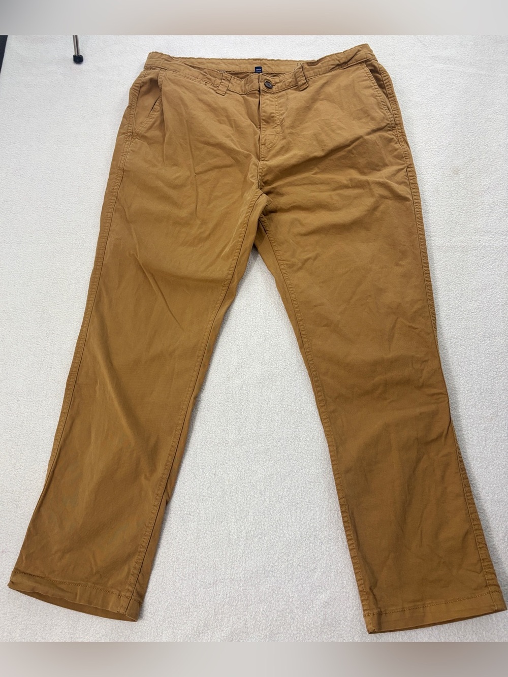 George Men's Slim Fit Chino Pants 38x30 Trailblazer Brown Stretch GM08467